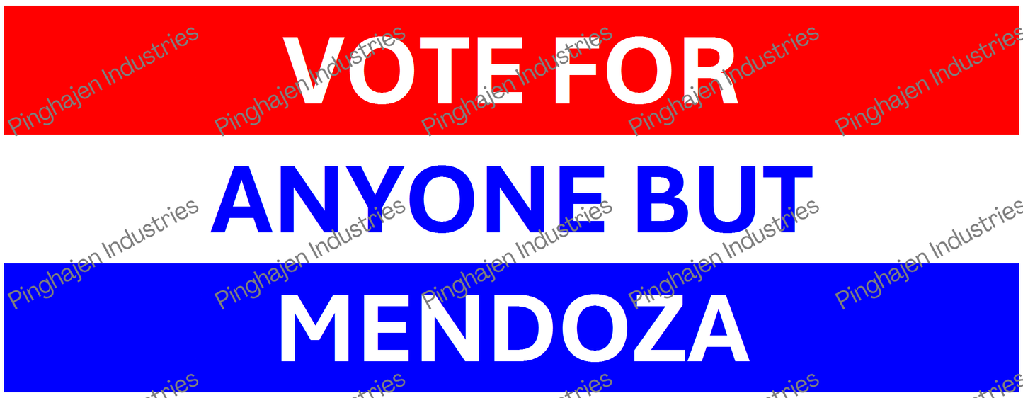 Vote for anyone but MENDOZA | White Glossy Mug