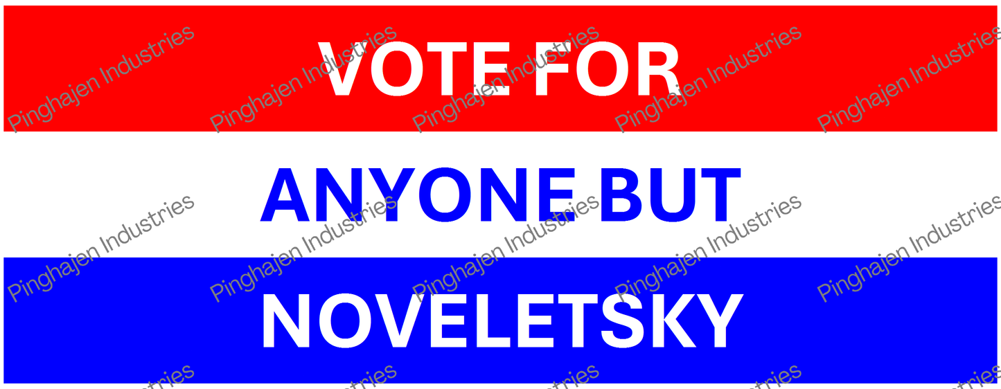Vote for anyone but NOVELETSKY | White Glossy Mug