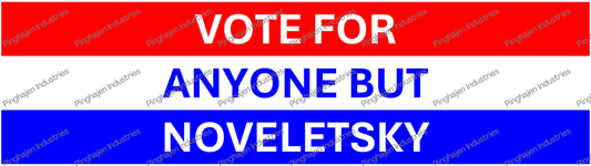 Vote for anyone but NOVELETSKY | Kiss-Cut Stickers
