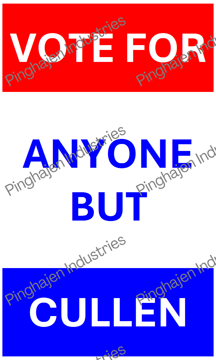 Vote for anyone but CULLEN | Hardcover Bound Notebook | JournalBook®