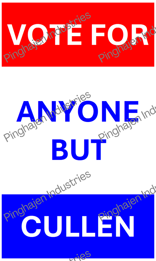 Vote for anyone but CULLEN | Hardcover Bound Notebook | JournalBook®