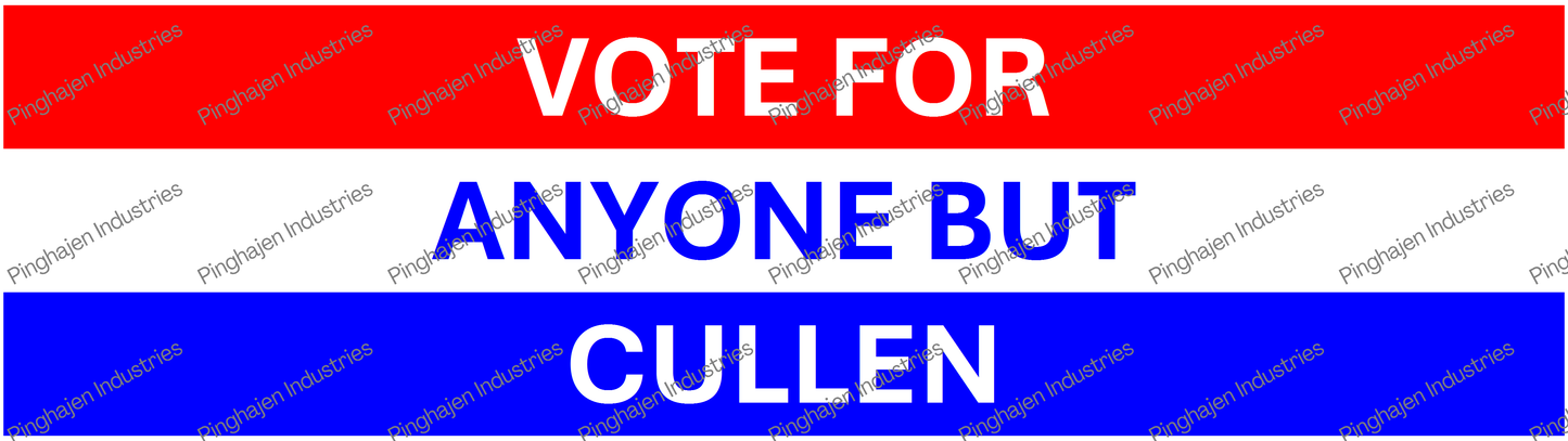 Vote for anyone but CULLEN | Kiss-Cut Stickers