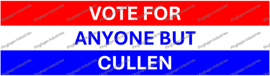 Vote for anyone but CULLEN | Kiss-Cut Stickers