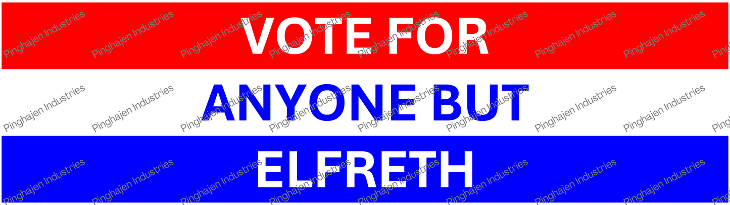 Vote for anyone but ELFRETH | Kiss-Cut Stickers