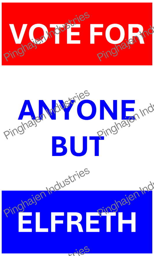 Vote for anyone but ELFRETH | Hardcover Bound Notebook | JournalBook®