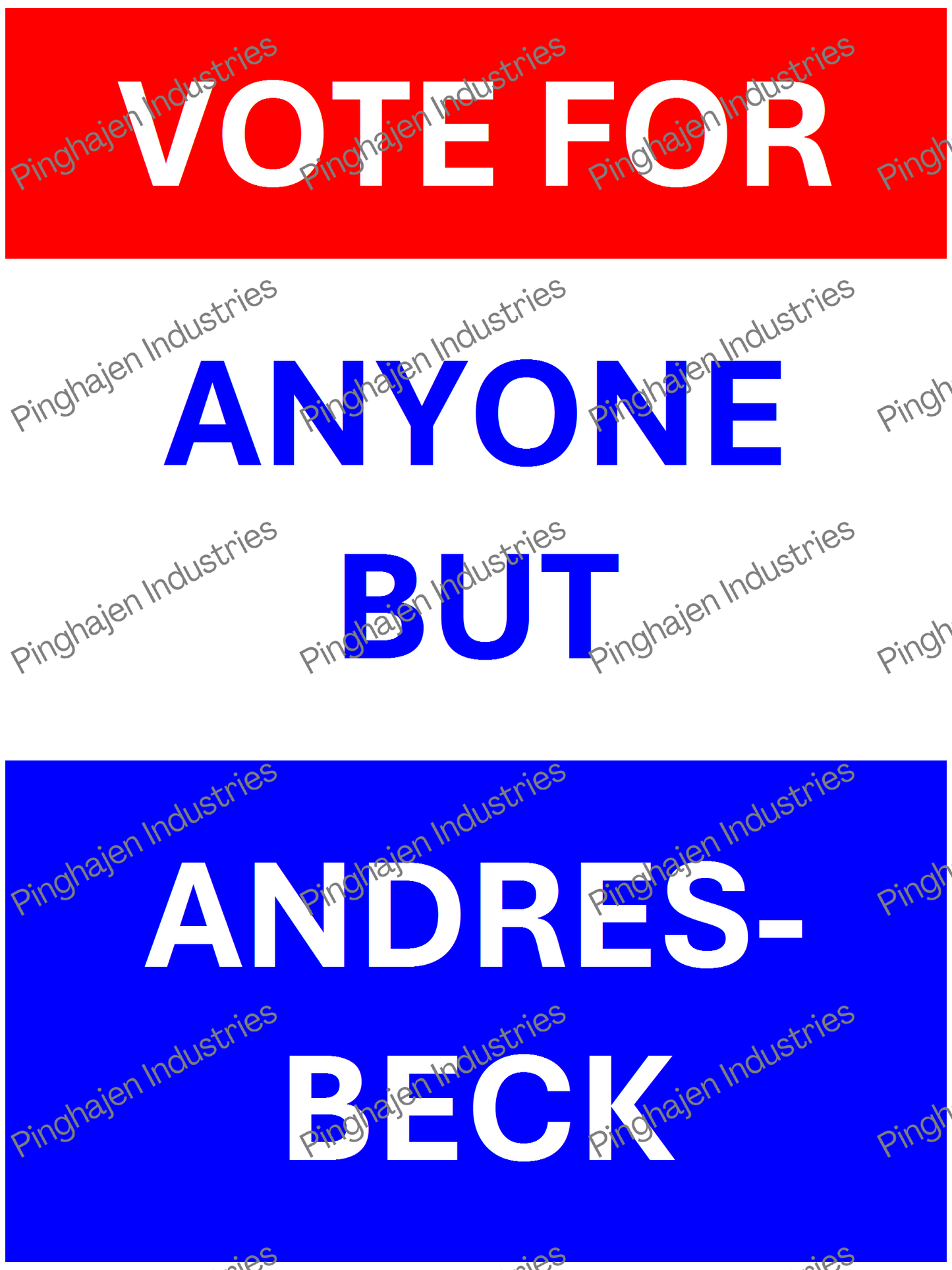 Vote for anyone but ANDRES-BECK | Unisex Classic Tee | Gildan 5000