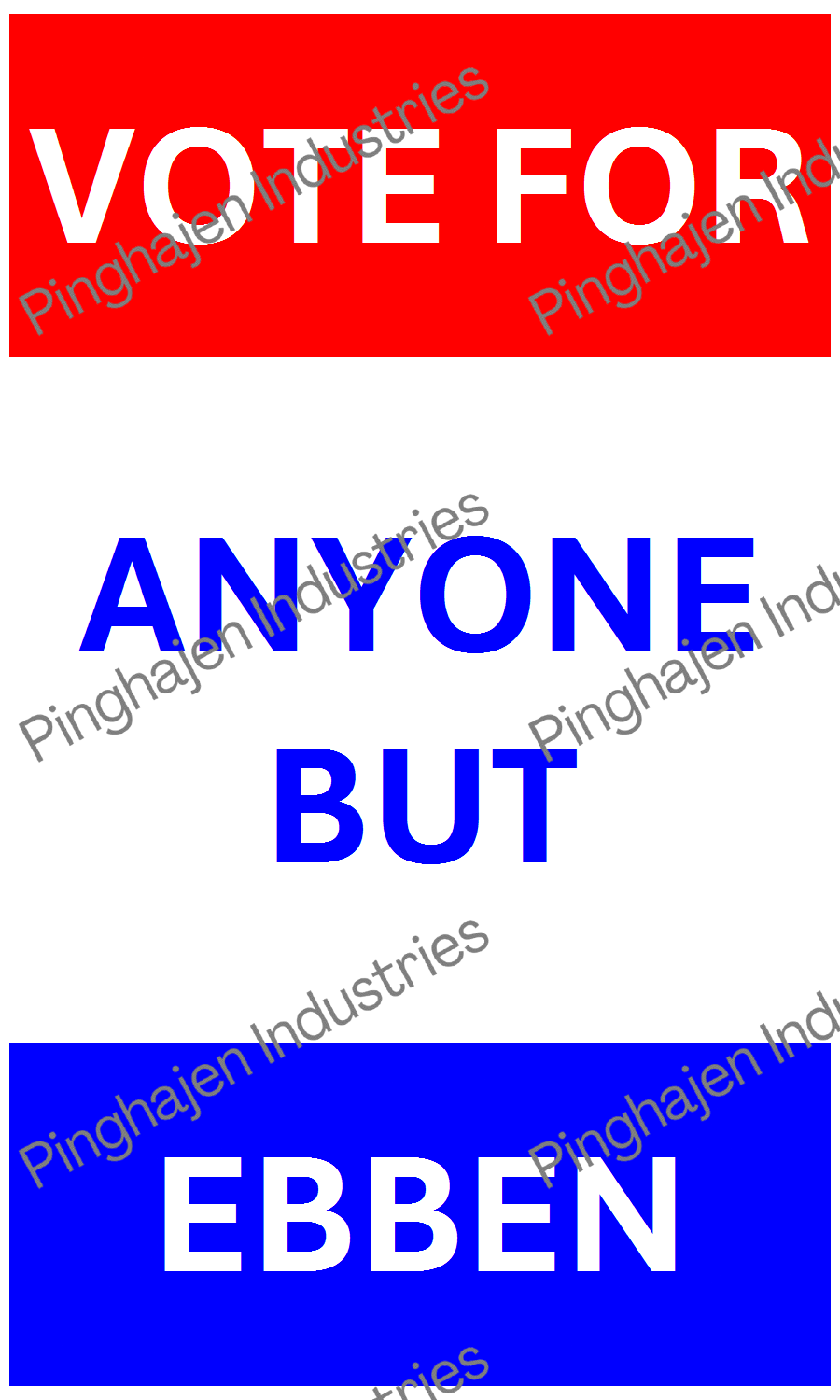 Vote for anyone but EBBEN | Hardcover Bound Notebook | JournalBook®