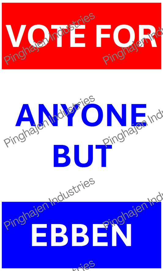 Vote for anyone but EBBEN | Hardcover Bound Notebook | JournalBook®