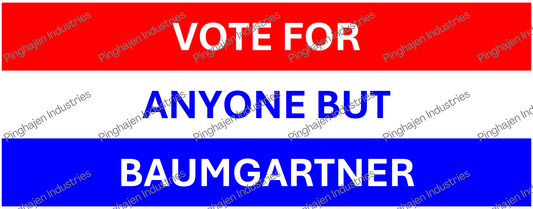 Vote for anyone but BAUMGARTNER | White Glossy Mug