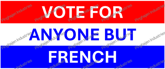 Vote for anyone but FRENCH | White Glossy Mug
