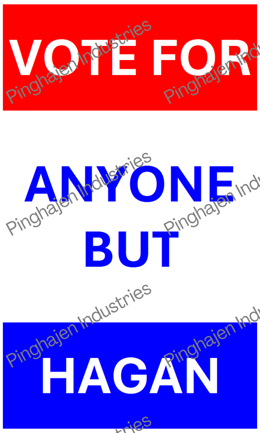 Vote for anyone but HAGAN | Hardcover Bound Notebook | JournalBook®