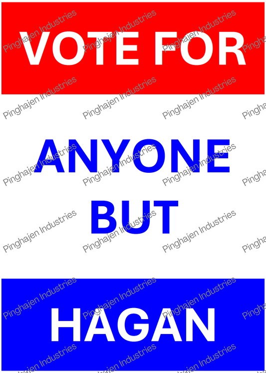 Vote for anyone but HAGAN | Kiss-Cut Sticker Sheet