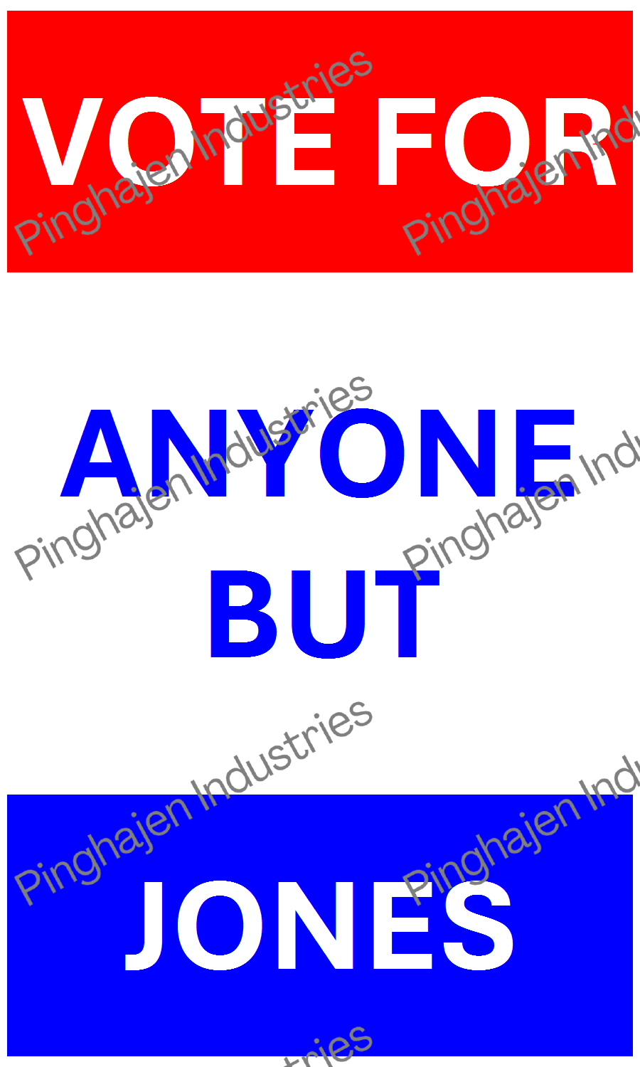 Vote for anyone but JONES | Hardcover Bound Notebook | JournalBook®